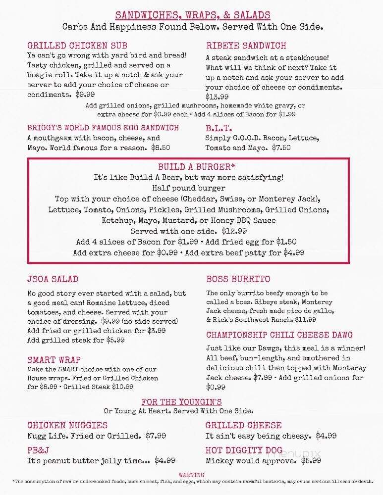 Just South of Athens - Jesup, GA menu_pic