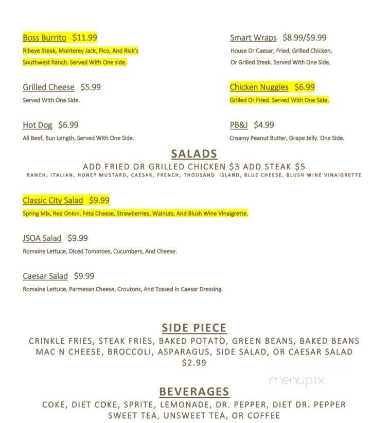 Just South of Athens - Jesup, GA menu_pic