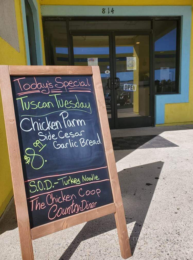 Chicken Coop Country Diner - Corolla, NC menu_pic