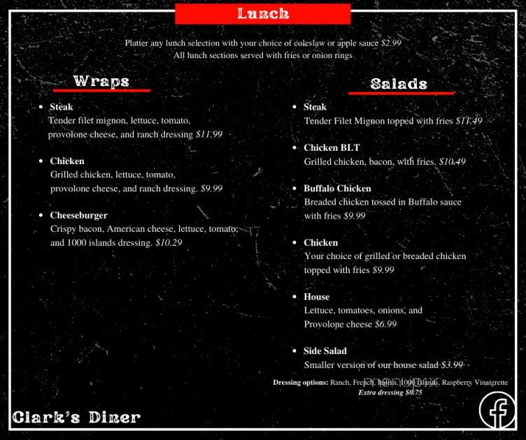 Rudys Diner - Lower Burrell, PA menu_pic