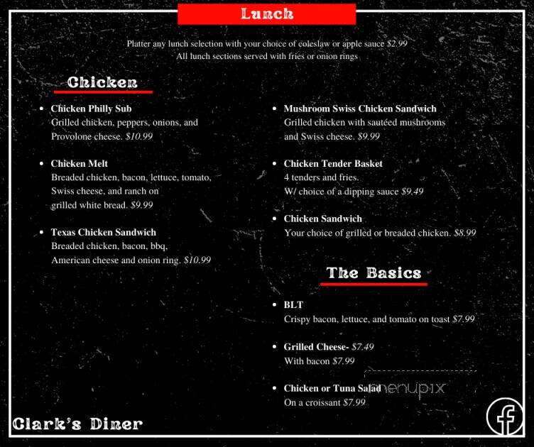 Rudys Diner - Lower Burrell, PA menu_pic