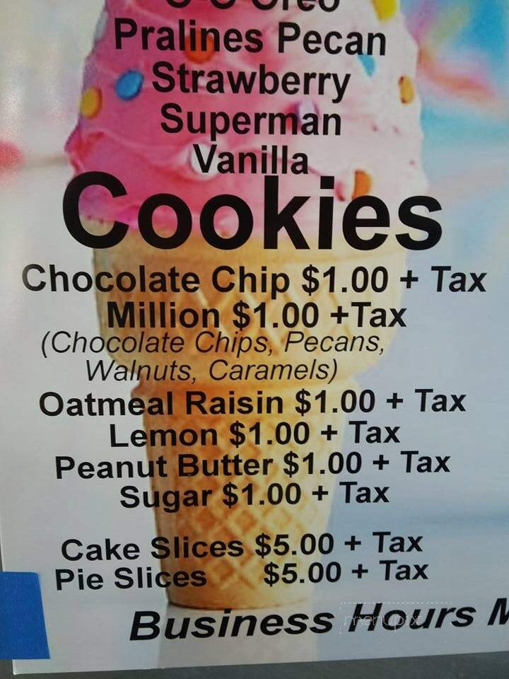 The Cookie Jar - Flint, MI menu_pic