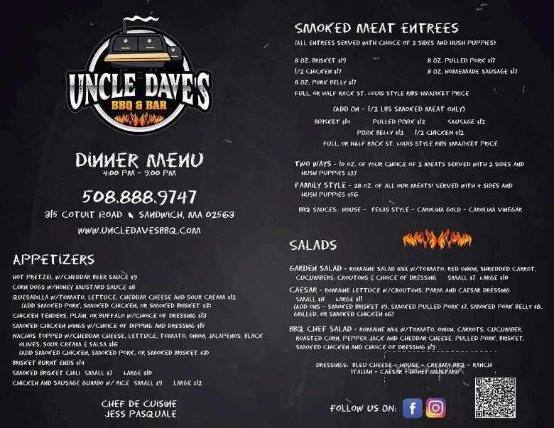 Uncle Dave's BBQ and Bar - Sandwich, MA