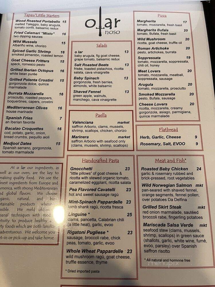 Olar Noso - Northvale, NJ menu_pic