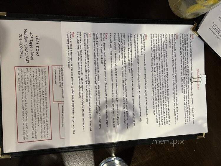 Olar Noso - Northvale, NJ menu_pic