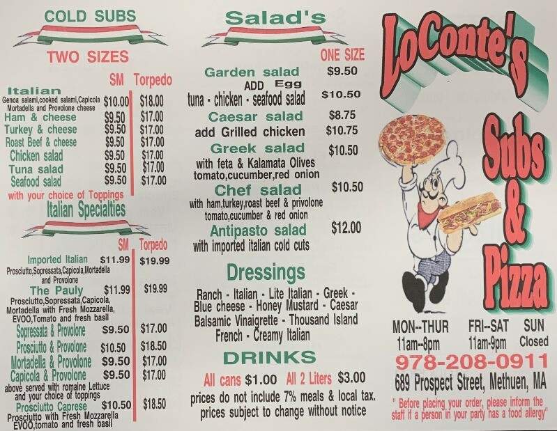 LoConte's Subs & Pizza - Methuen, MA