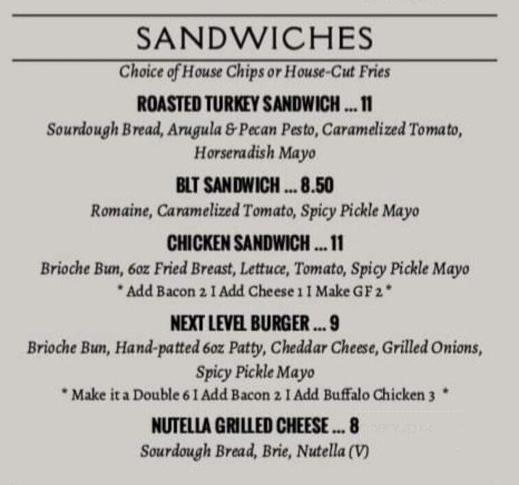 Next Level Cafe - Opelika, AL menu_pic
