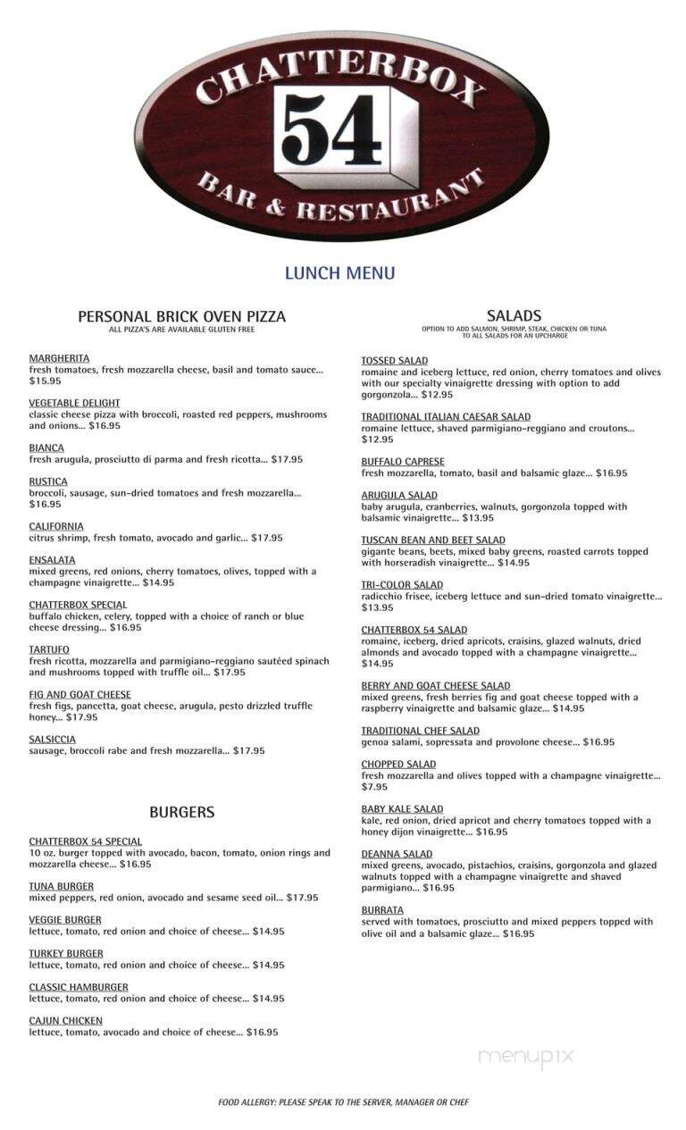 Chatterbox - Pleasantville, NY menu_pic