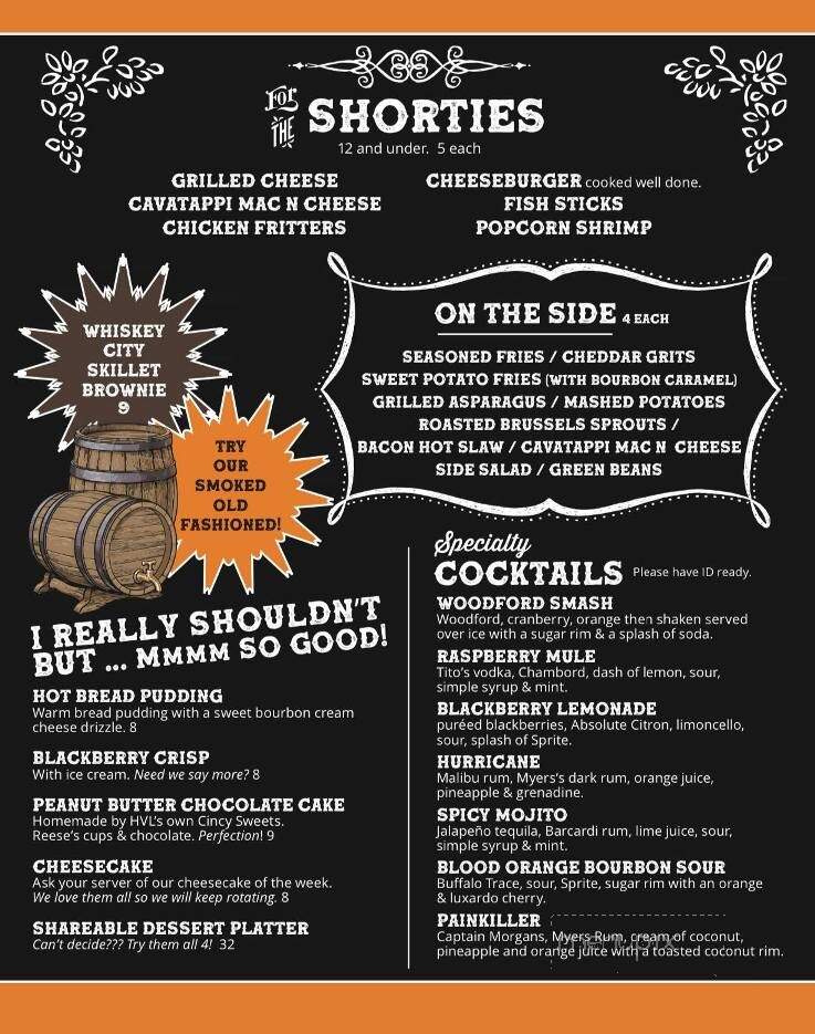 Barrel Heads - Lawrenceburg, IN menu_pic
