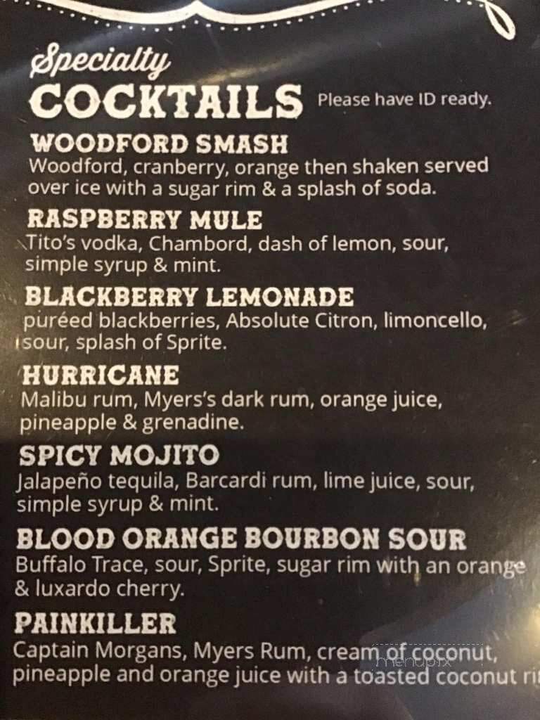 Barrel Heads - Lawrenceburg, IN menu_pic