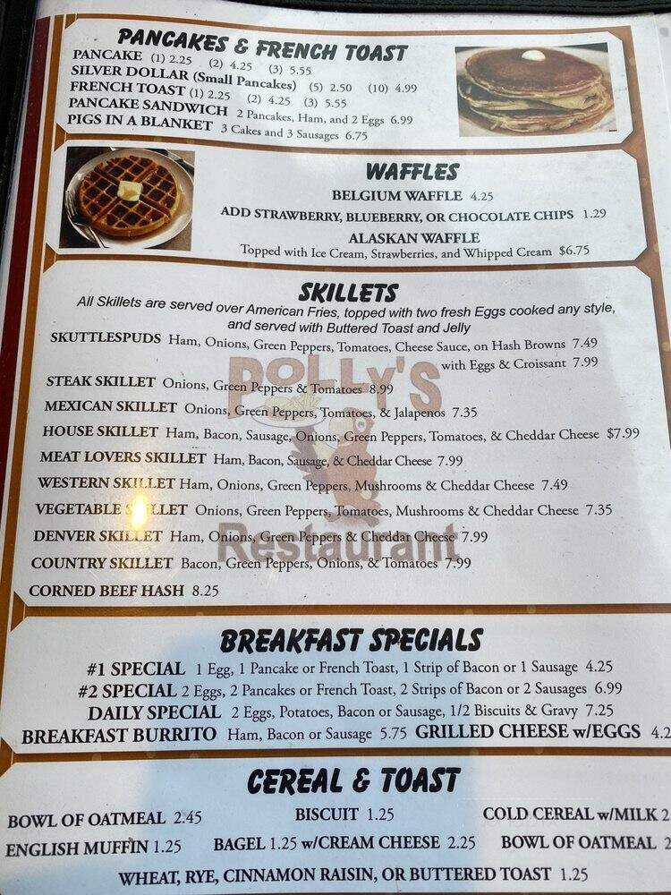 Polly's Restaurant - East Alton, IL menu_pic