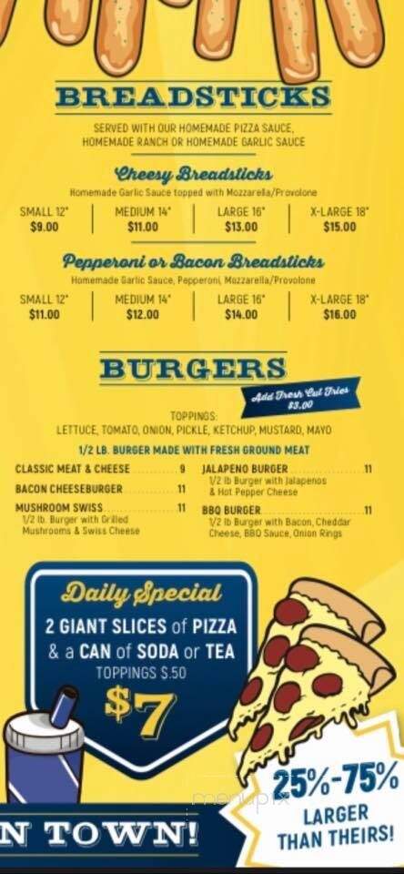 Beck's Pizza and Sandwich Shop - Perryopolis, PA menu_pic