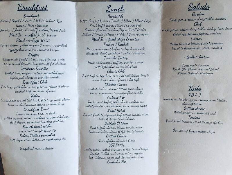 Yokel - Franklin, NY menu_pic
