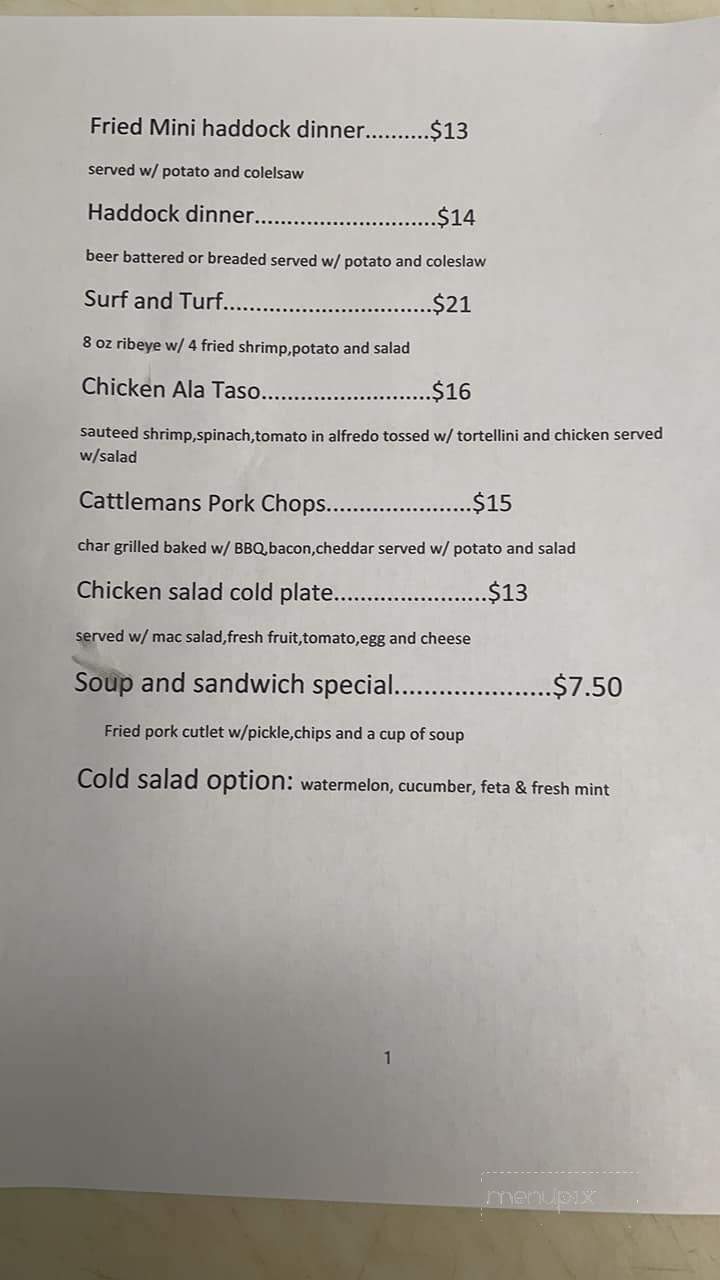 Hill Top Diner - Canandaigua, NY menu_pic