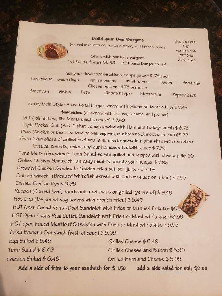 Golden Girls Restaurant - Eastlake, OH menu_pic