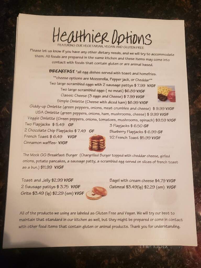 Golden Girls Restaurant - Eastlake, OH menu_pic