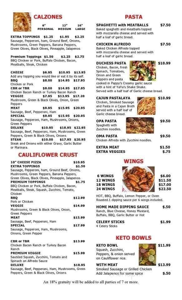 Ya Ya's Pizza - Sardis City, AL menu_pic