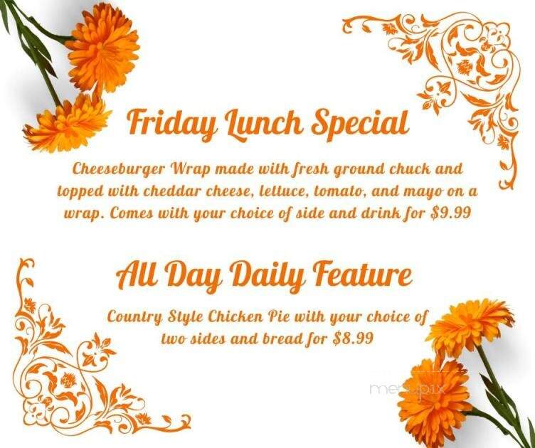 Carolina Farmhouse Restaurant - Forest City, NC menu_pic
