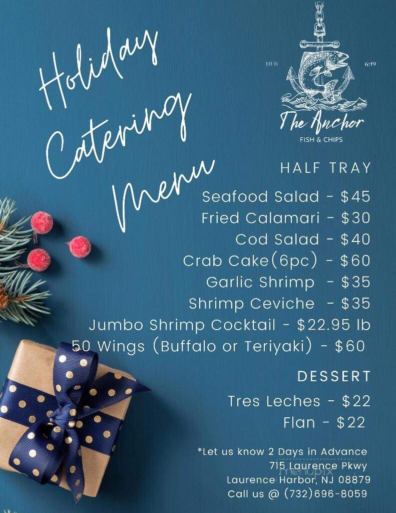 The Anchor Fish & Chips - South Amboy, NJ menu_pic