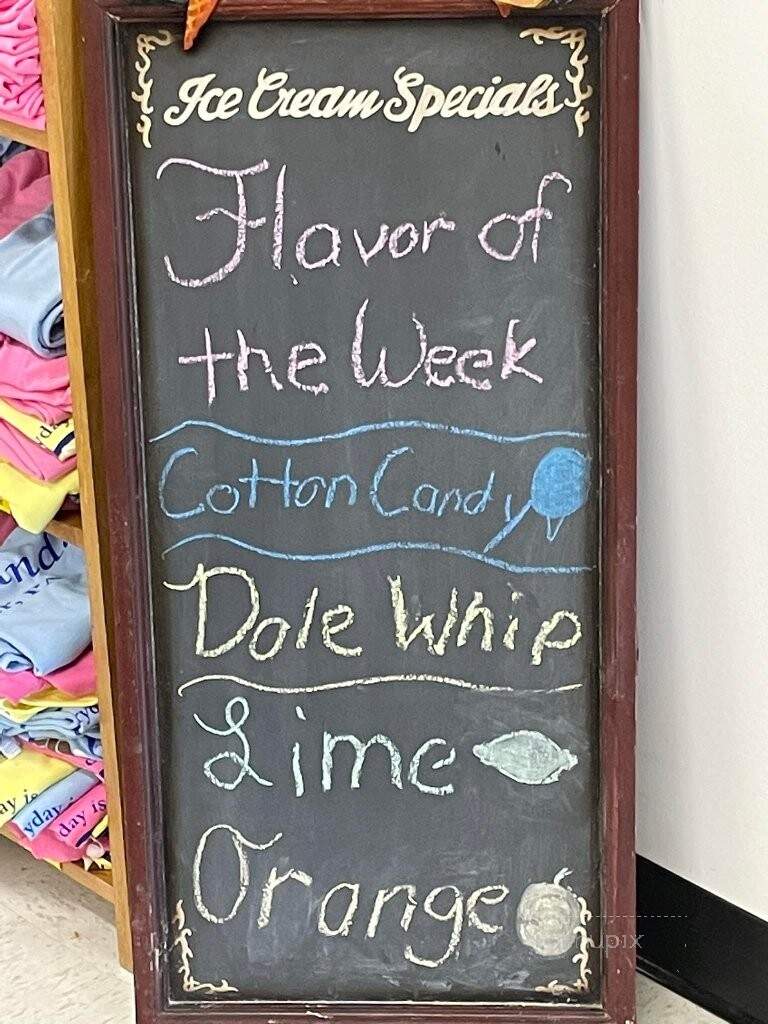 Holy Sundae - Parker, PA menu_pic