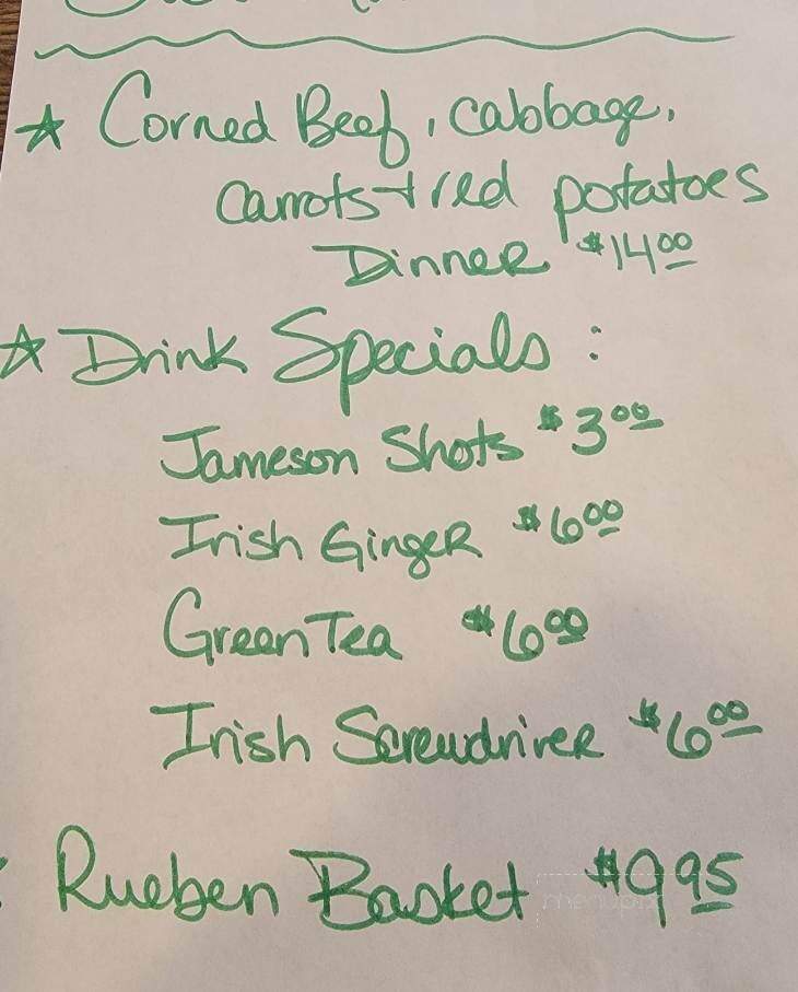 Badger Bobs - Delavan, WI menu_pic