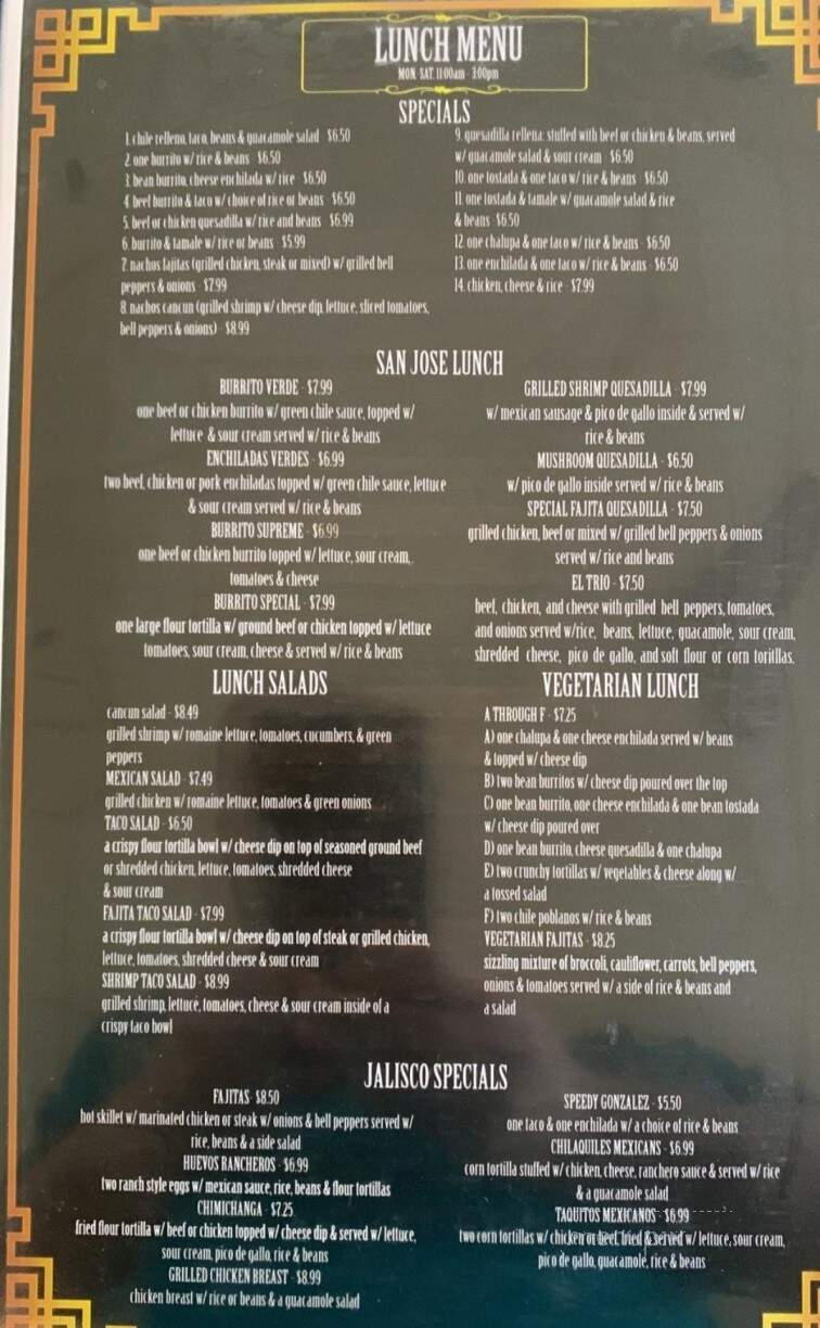 Las Brisas Mexican Restaurant - Pevely, MO menu_pic