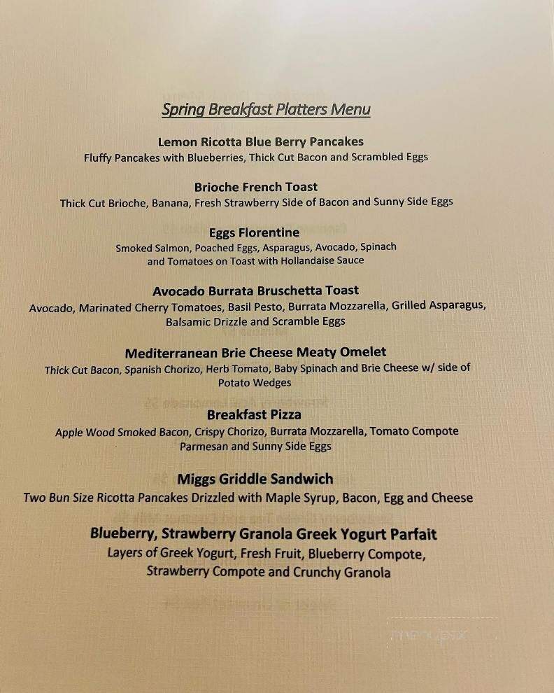 Miggs Craft Kitchen - Dunedin, FL menu_pic