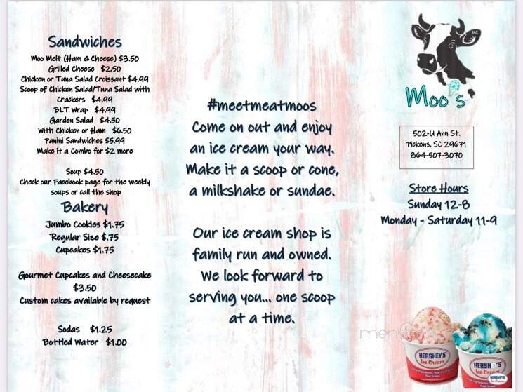 Moo's Creamery - Pickens, SC