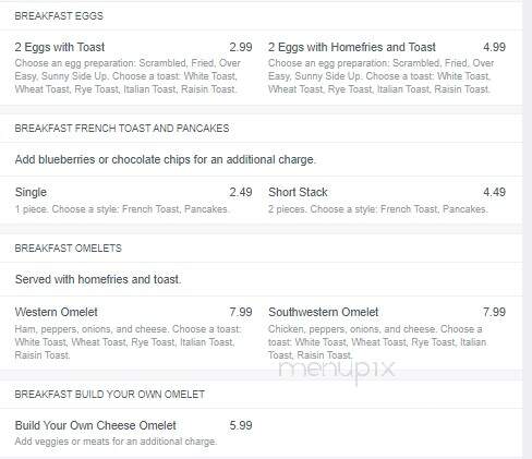 Seneca Knolls Diner - Syracuse, NY menu_pic