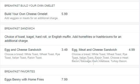 Seneca Knolls Diner - Syracuse, NY menu_pic