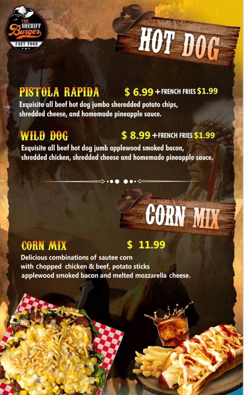 The Sheriff Burger - Simpsonville, SC menu_pic