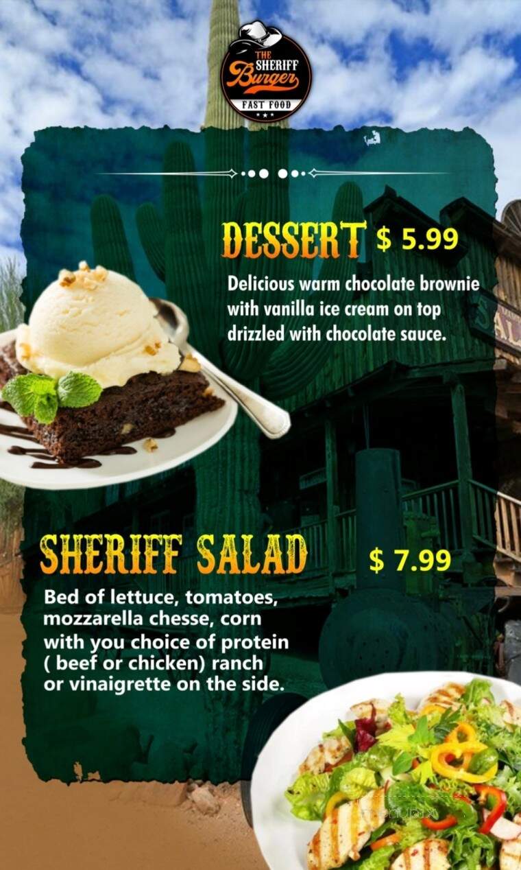 The Sheriff Burger - Simpsonville, SC menu_pic