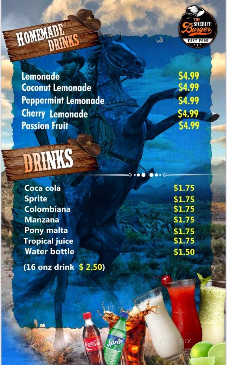 The Sheriff Burger - Simpsonville, SC menu_pic