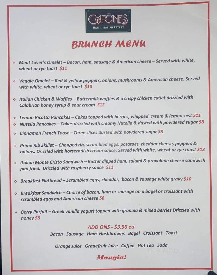 Capone's Bar & Italian Eatery - Webster, NY