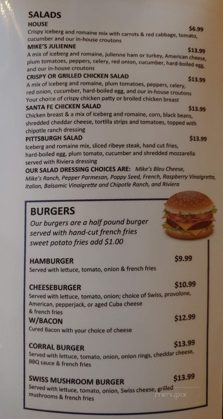 Mike's On the Corner - Scio, NY menu_pic