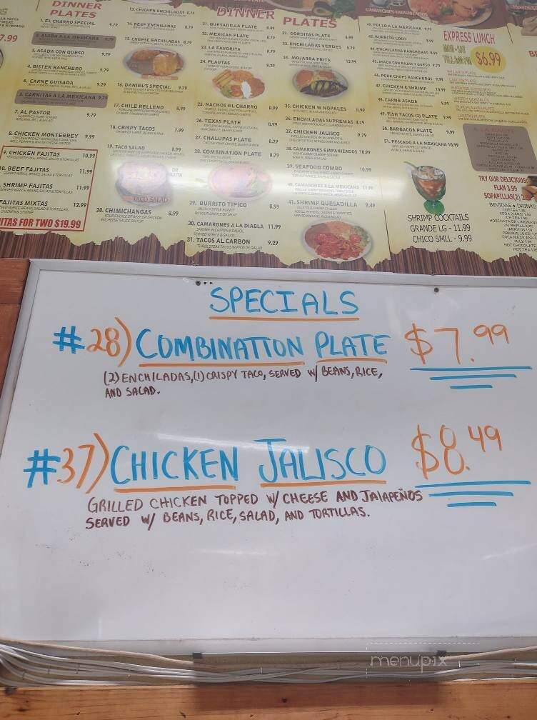 El Charro Amigo - Canyon Lake, TX menu_pic