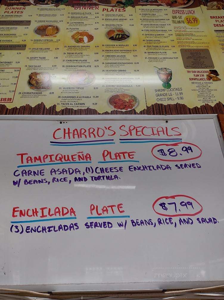 El Charro Amigo - Canyon Lake, TX menu_pic