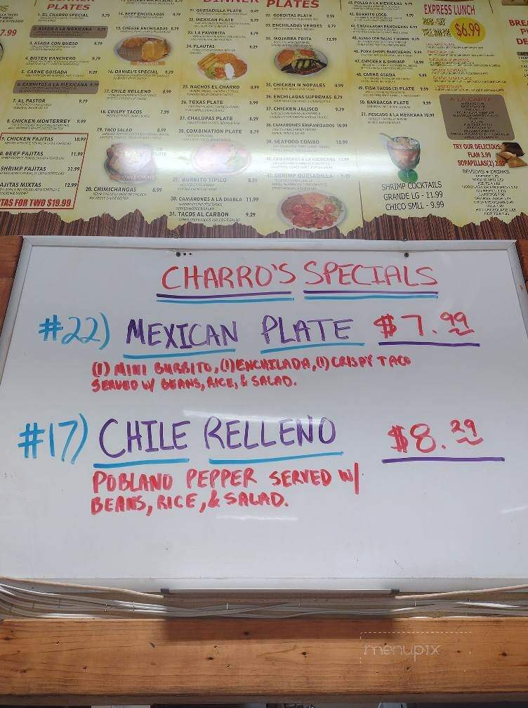 El Charro Amigo - Canyon Lake, TX menu_pic
