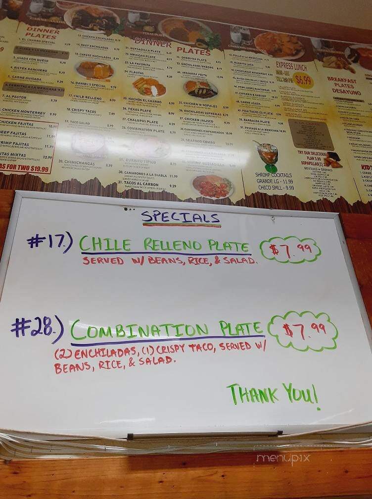 El Charro Amigo - Canyon Lake, TX menu_pic
