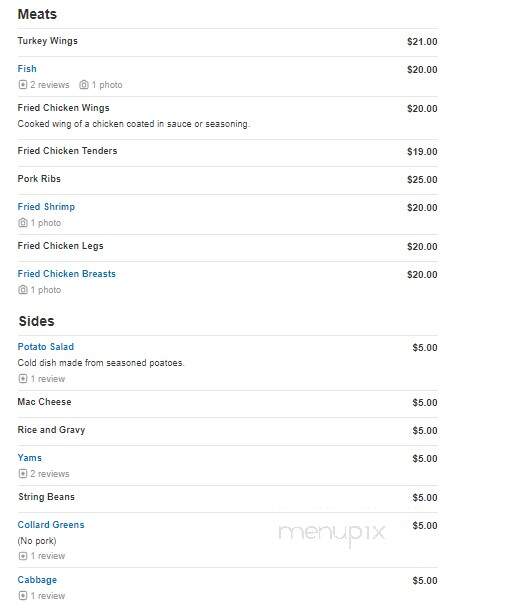 Soul Sensations - Lancaster, PA menu_pic