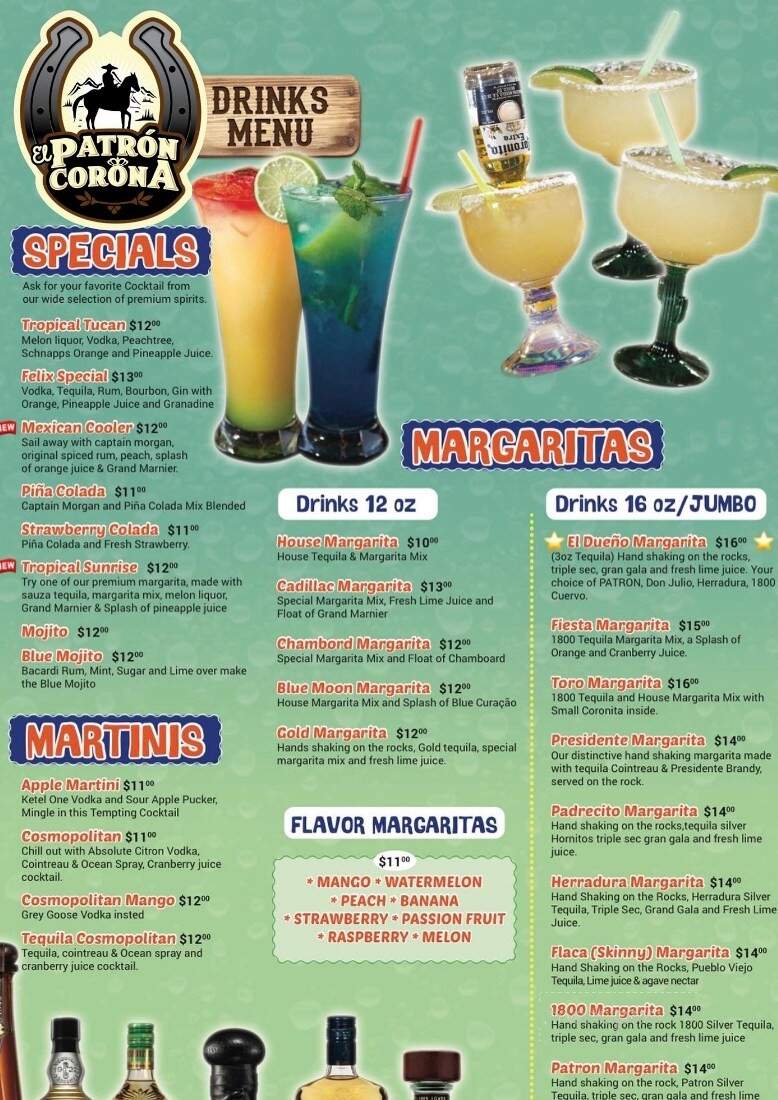El Patron Corona Mexican Restaurant - Oxford, MA