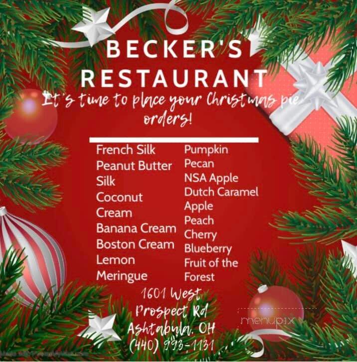 Becker's Restaurant - Ashtabula, OH