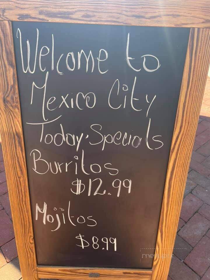 Mexico City Bar & Grill - Columbiana, OH menu_pic
