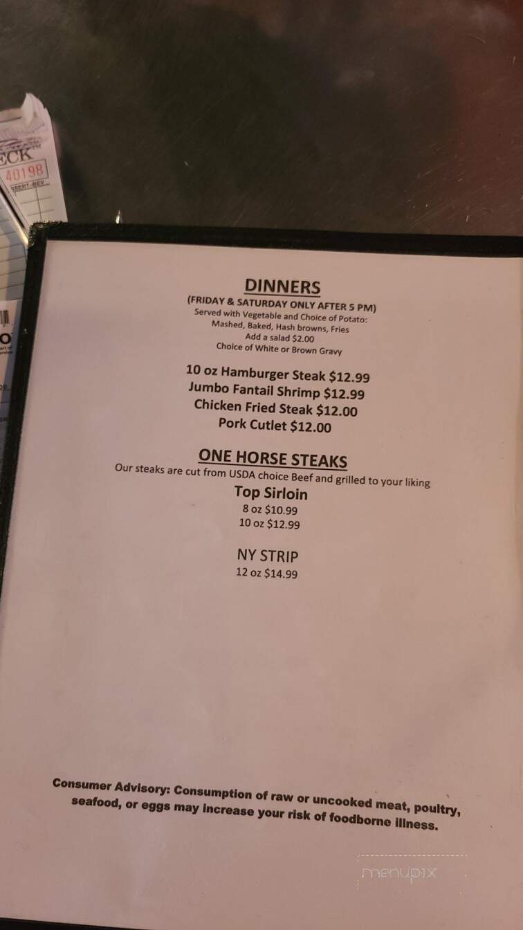 The One Horse Saloon and Grill - Nickerson, NE