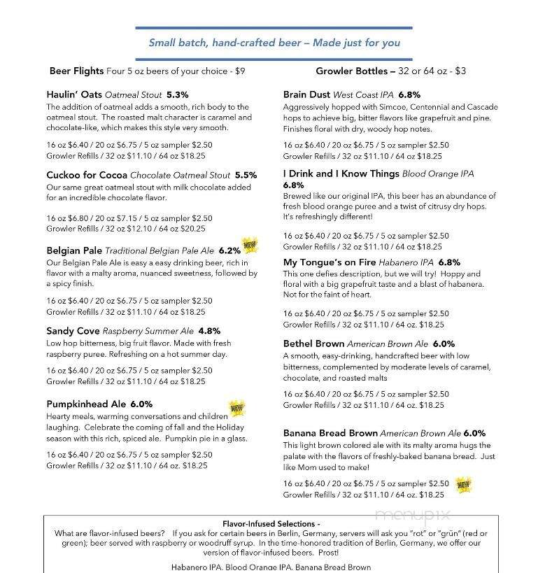 Drowning Fish Brewing - Bethel Park, PA menu_pic
