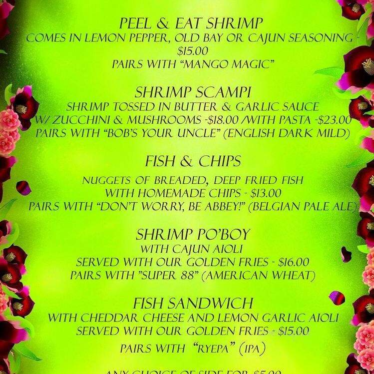 Drowning Fish Brewing - Bethel Park, PA menu_pic