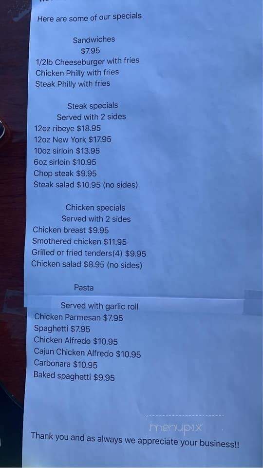 Calhoun Steak House - Jacksonville, AL menu_pic