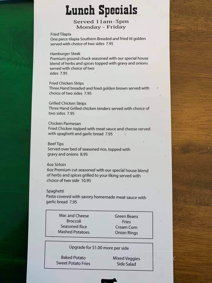 Calhoun Steak House - Jacksonville, AL menu_pic