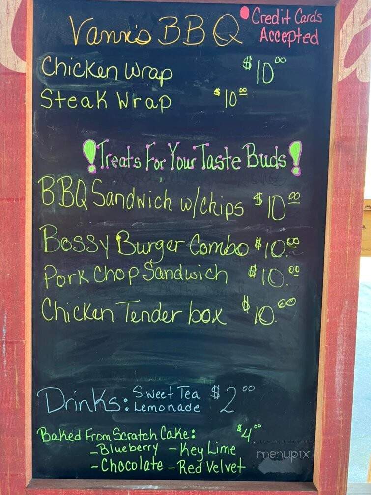 Vann's BBQ - Jesup, GA menu_pic