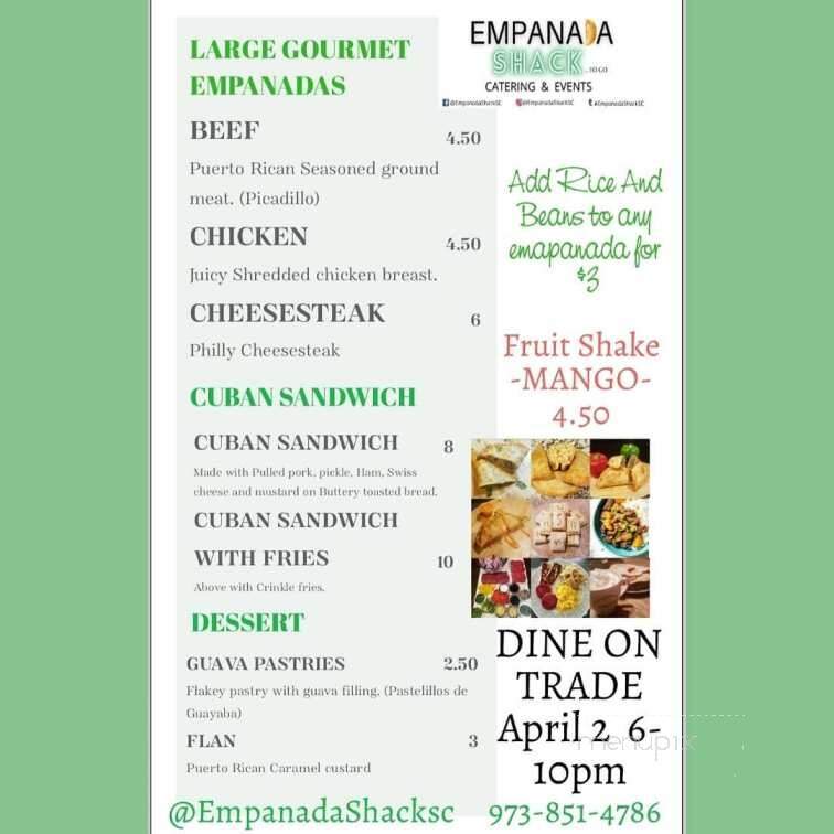 Empanada Shack - Woodruff, SC menu_pic